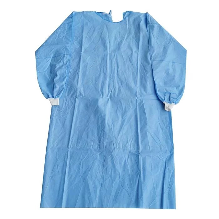 En13795 Antistatic Sterilized Reinforced Gowns Hygienic Anti Bacteria and Virus Invading Surgical Cloak Non Woven Surgical Coat Non Woven Medical Disposables