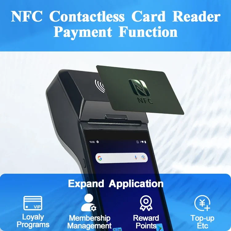 6-Inch Touch Screen NFC Android 11.0 Handheld POS Terminal with Printer Z300p