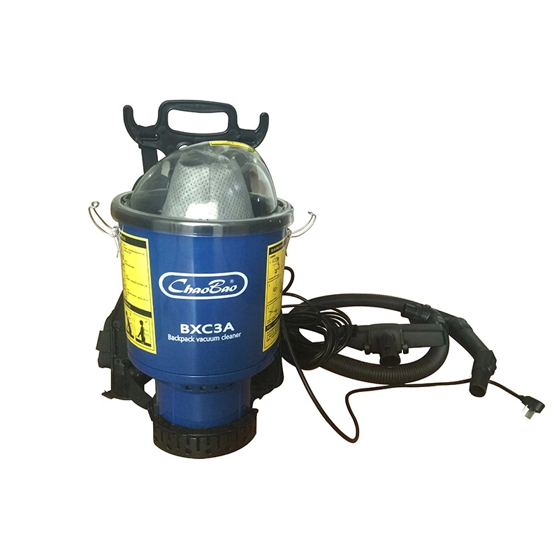 2023 New Plastic 1000W 4L Work for a Long Time Backpack Bag Wet and Dry Cleaning Vacuum Cleaner for Hotels and Other Places etc