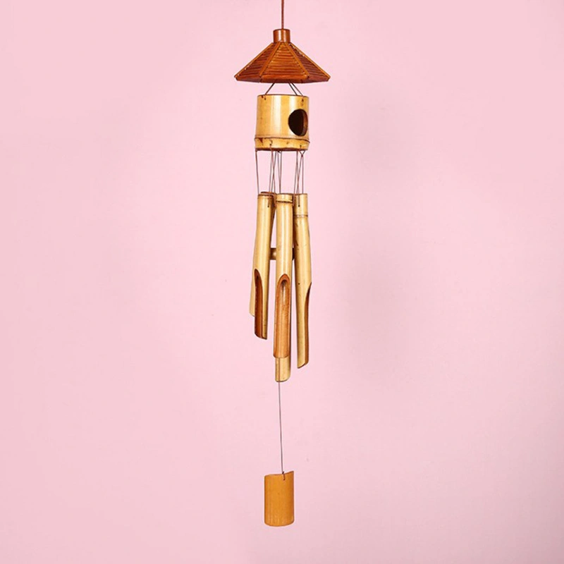 Amazon Wooden Bamboo Wind Chimes Оптовая ветряная дымоль вне помещений для Домашний декор