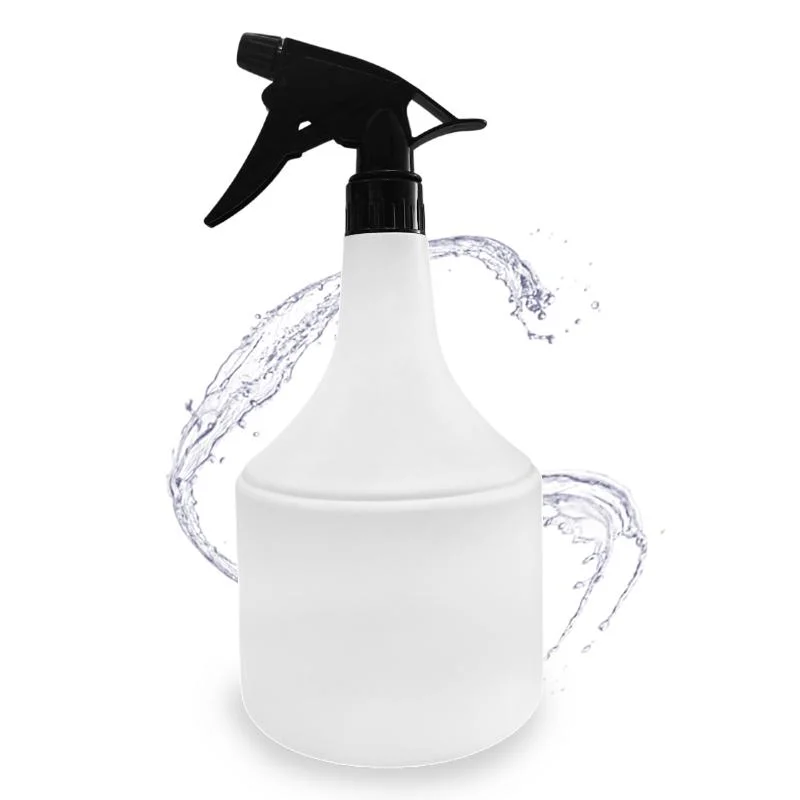 Detergant Liquid Laundry Bottle White Plastic HDPE 1 Liter Cleaning Trigger Sprayer Bottle