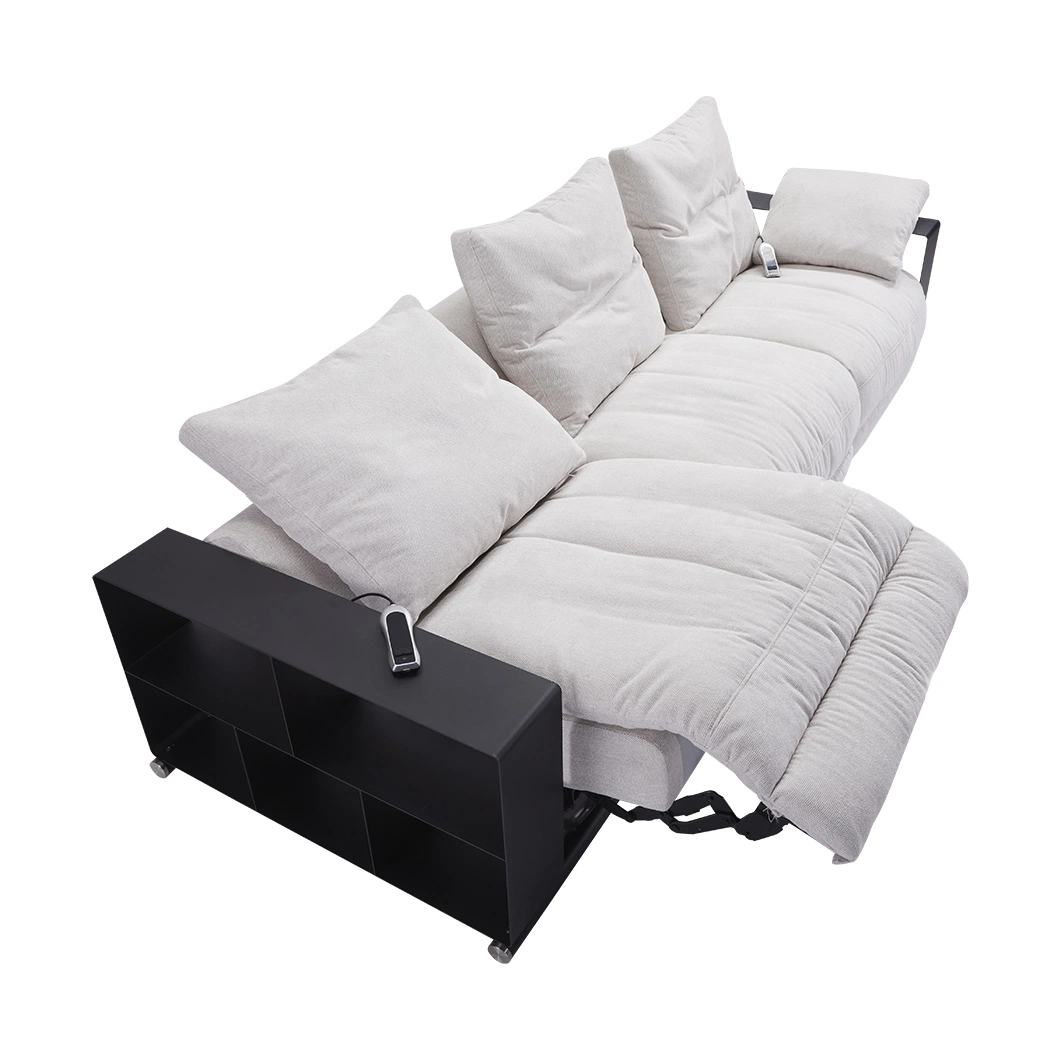 تخفيضات ساخنة على الطريقة الإيطالية موجزة بريميوم أثاث المنزل غرفة المعيشة أريكة يمكن تحويلها إلى سرير من نوع Fabric Smart Recliner