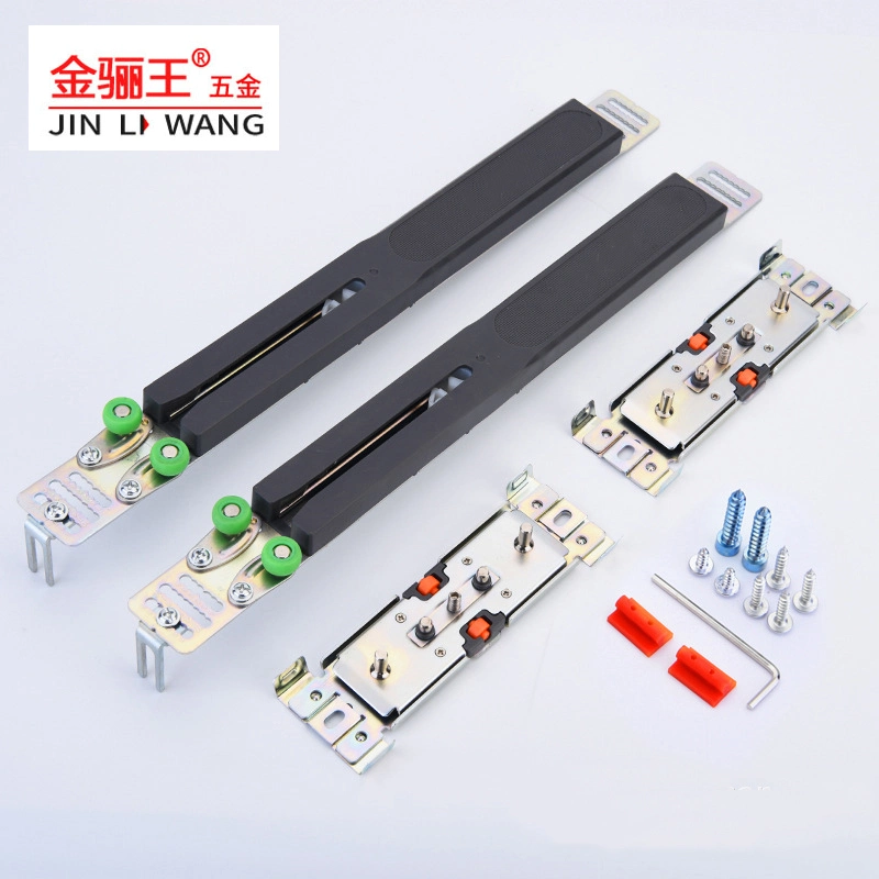 Furniture Hardware Fittings Soft Closing Cabinet Door Track Pulley Wardrobe Sliding Door Roller with Buffer