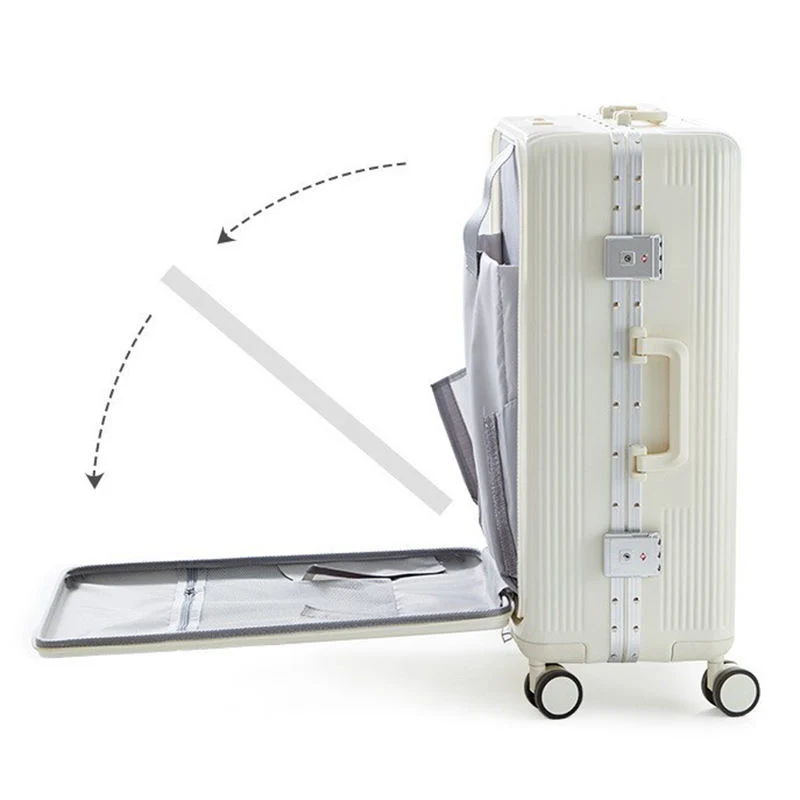 New Product Carry on Neutral Both Men and Women 18 Inches Aluminum Frame Suitcase