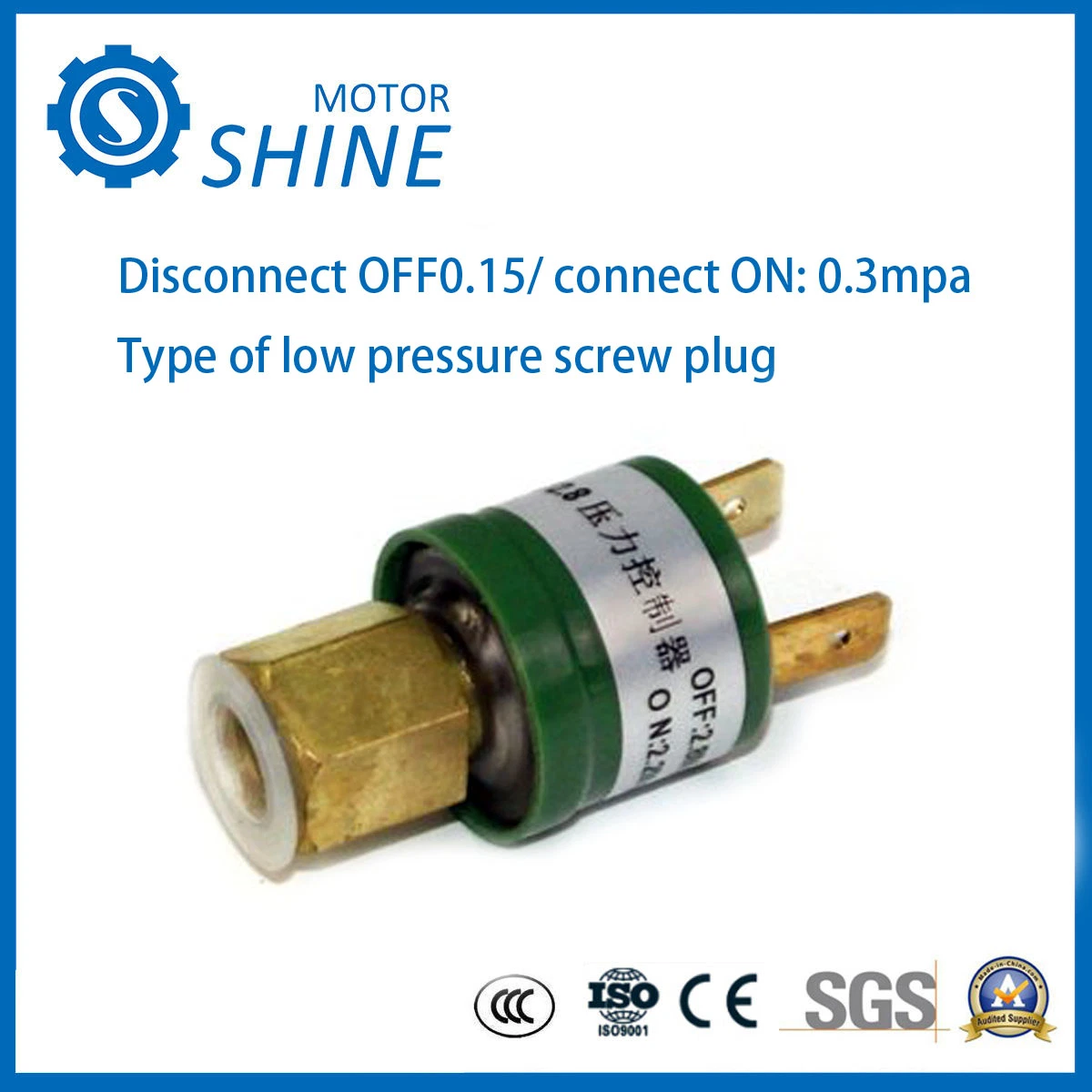 Single Cut Single Thrower Auto-Reset Pressure Control Air Pressure Switch