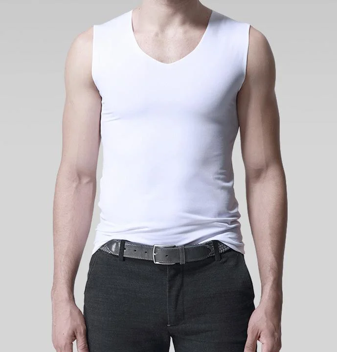 L'été personnalisée de la glace à séchage rapide de la soie Sleeveless Tee-shirts hommes" s sports Tank Top