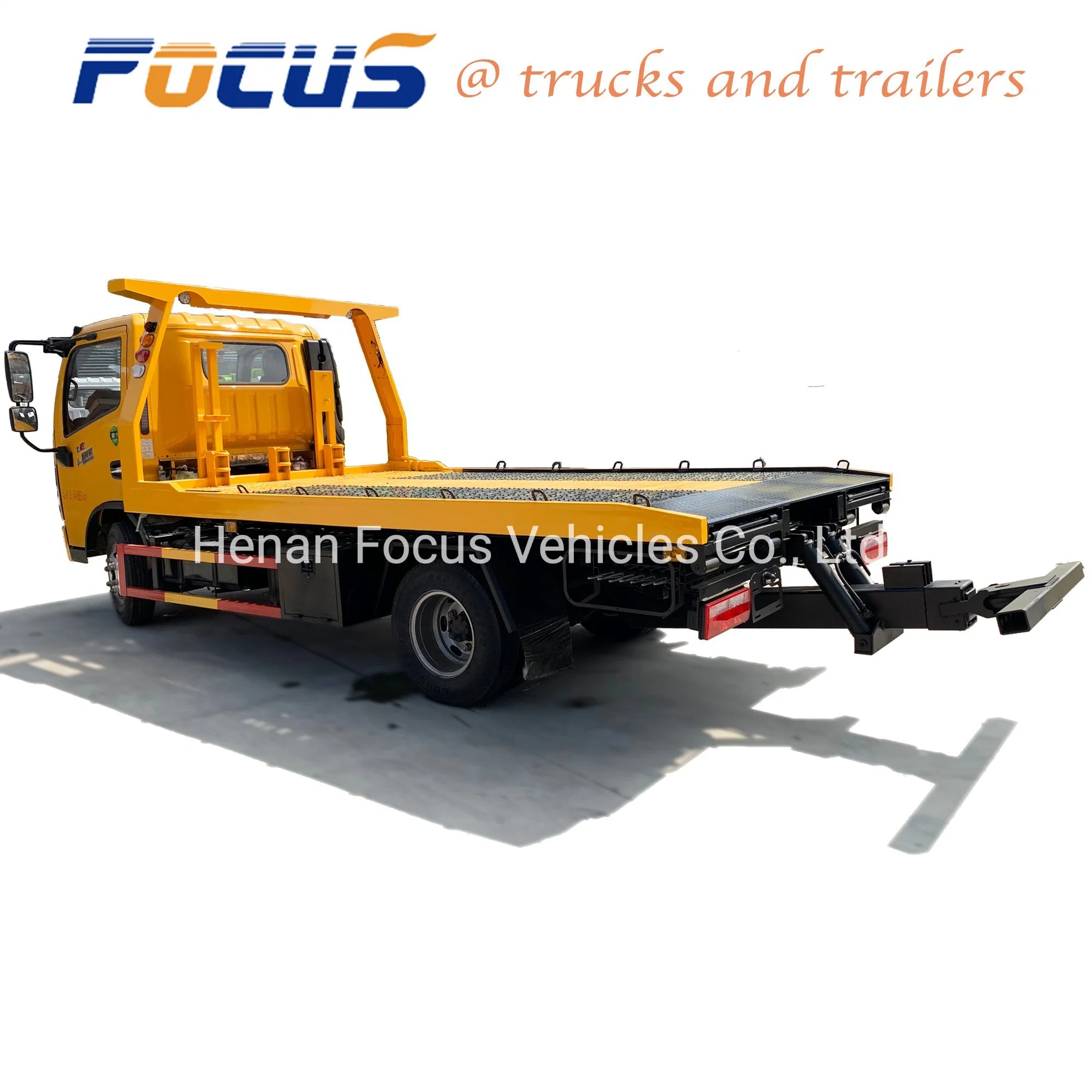 4X2 Left/Right Hand Drive Tow Multipurpose Platform Car Carrier Roll Back Towing Wrecker Truck