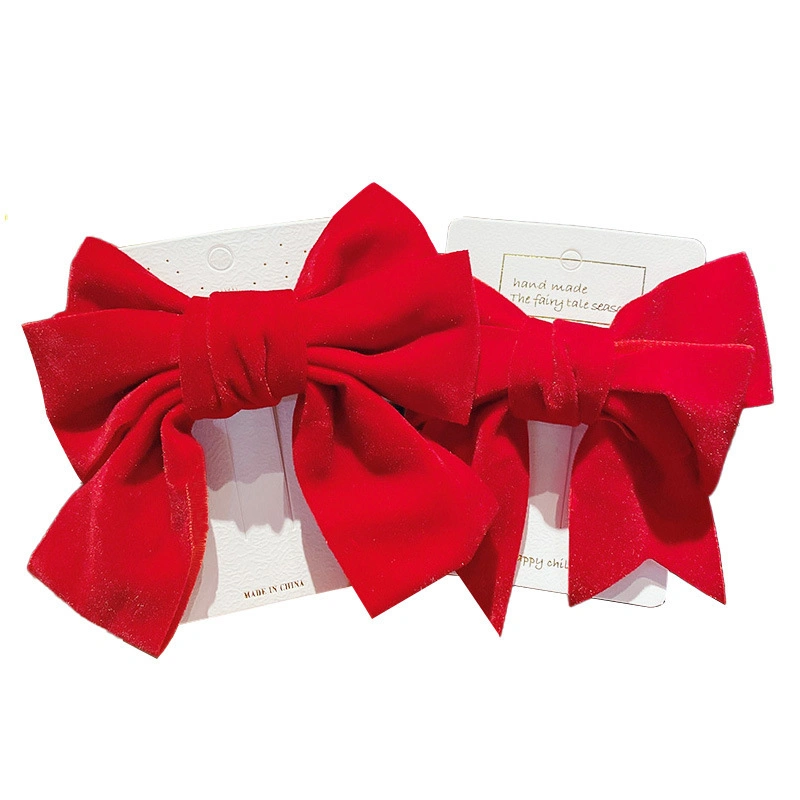 Fashion Hair Accessories Bow Headdress Hair Clip Big Red Hair Card