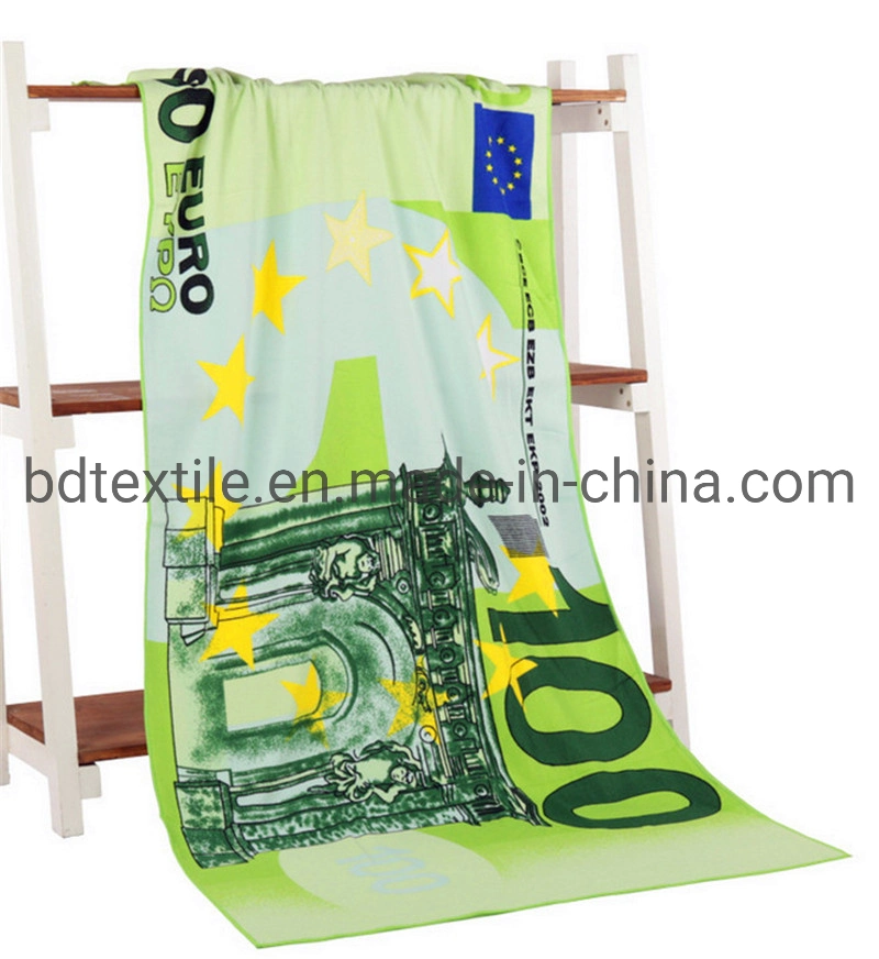 New Soft Quick-Drying Cotton Digital Printing Custom Beach Towel