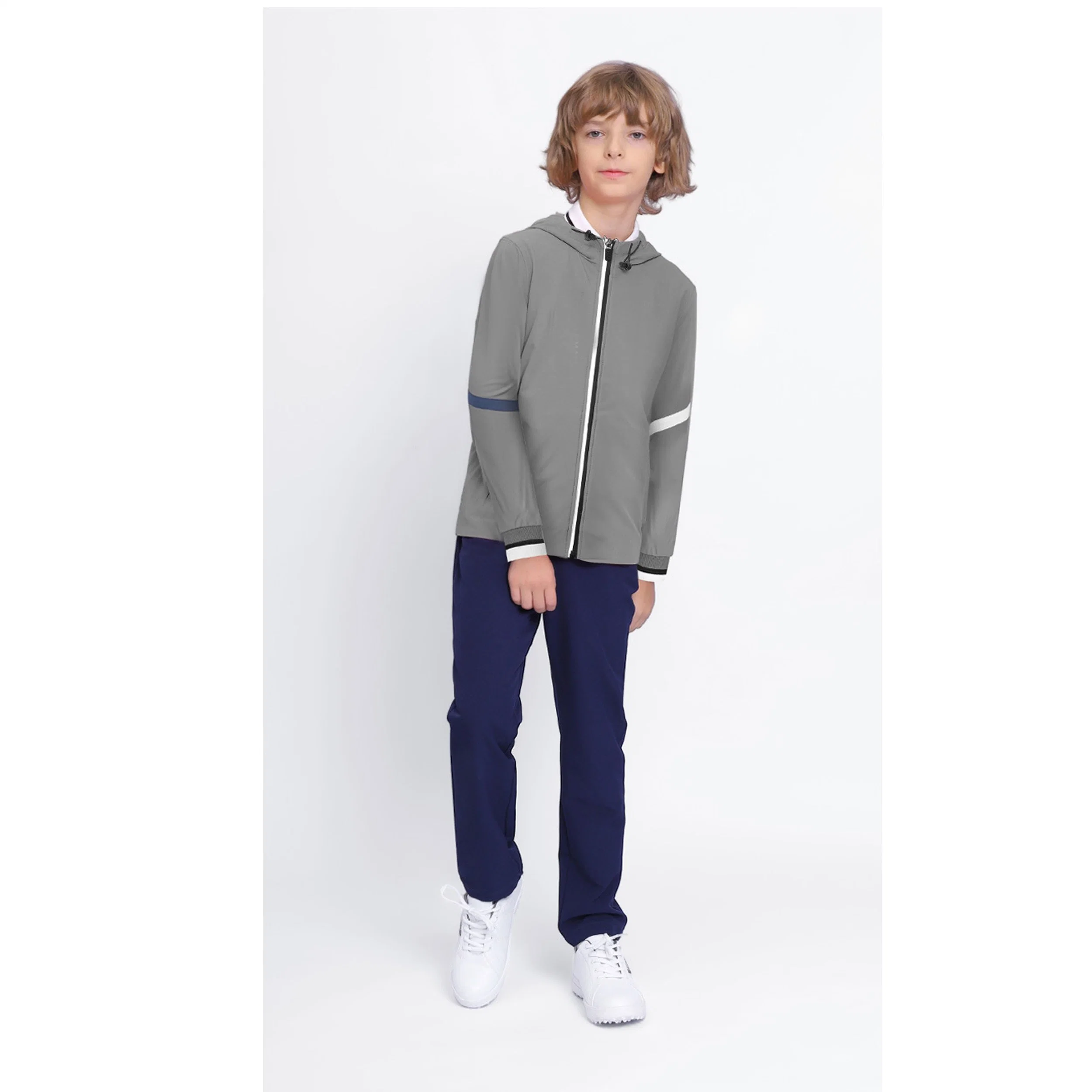 Les enfants' s de vêtements de golf Automne/Hiver Les vêtements des garçons chaleureux et résistants au froid jusqu'à capuchon Zip adolescent enduire