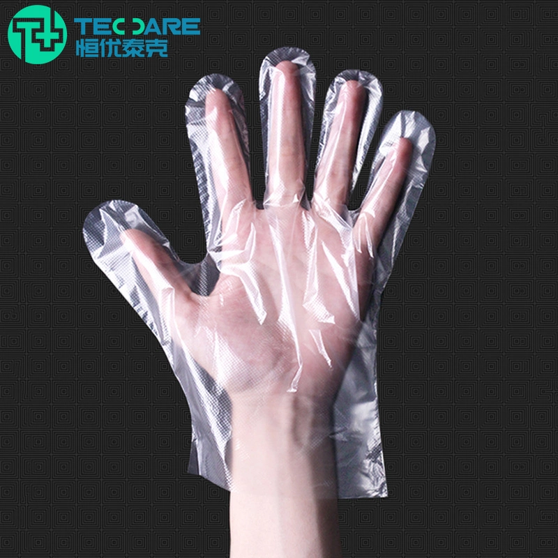 Factory Wholesale/Supplier HDPE Clear Color Plastic Polythene Kitchen Waterproof Disposable PE Gloves