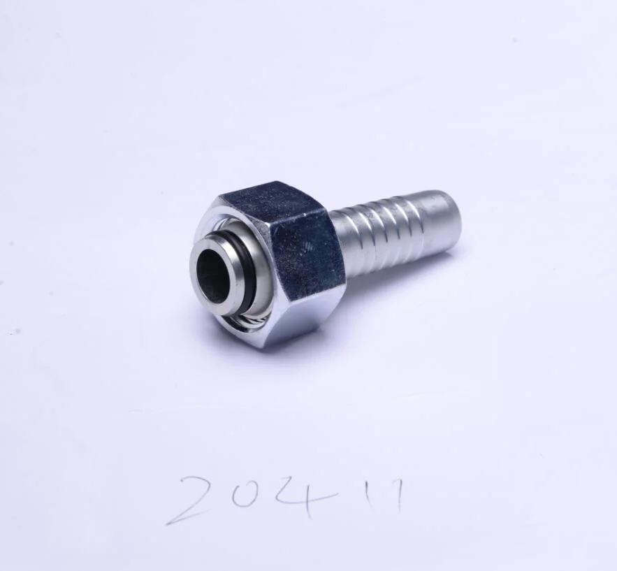 Carbon Steel SAE J514 Jic 37 Female Crimp Fittings Hydraulic Hose Fitting