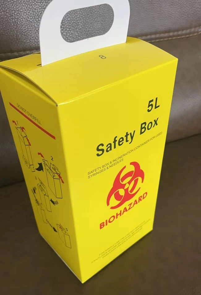 3L 5L 7L10L 15L 20L Cajas afiladas contenedor de residuos médicos Caja de seguridad para la recogida de jeringas Caja de recogida de 5 litros Caja de desechos Caja de papel Caja de desechos médicos