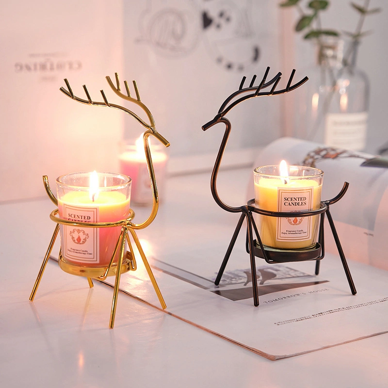 Christmas Present Nano-Plating Metal Fragrance Candle Holder