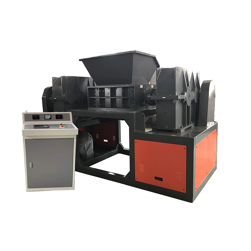 Msw Bale PCB PVC 2 Shaft Steel Scrap Shredder Machine