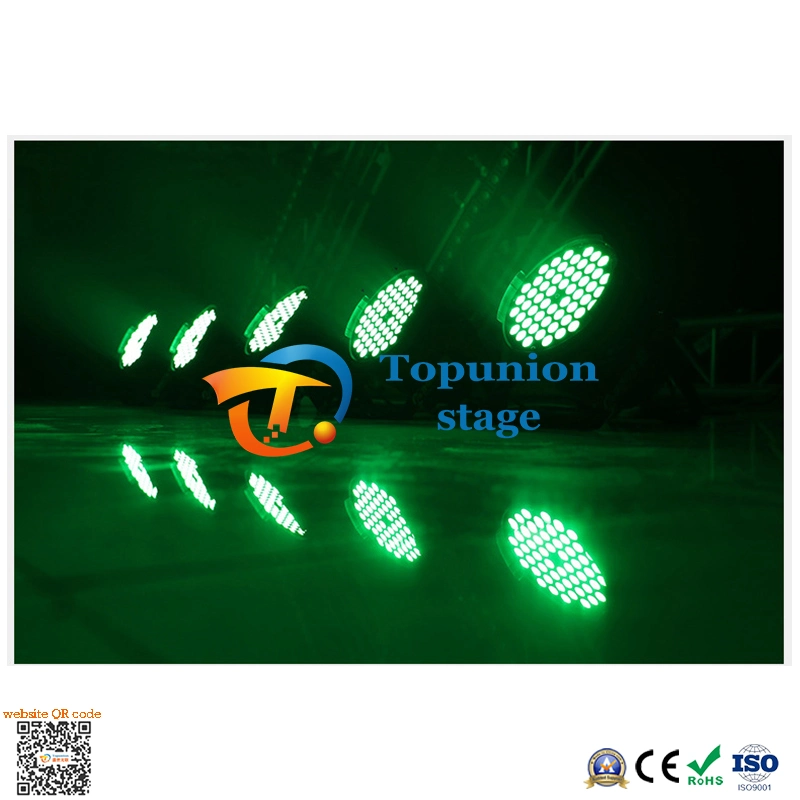 Venta en caliente 54PCS Full Color 3W LED PAR Luz para Festival de Danza de la boda