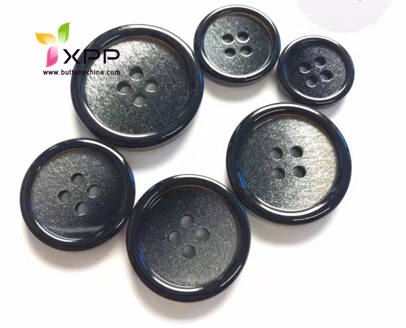 Dark Color 4 Hole Polyester Button for Coat