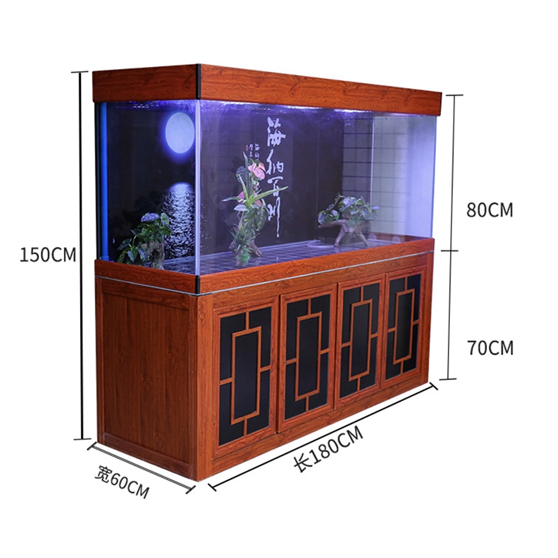 860L Aquarium Tank 6 Feet Red Wood Color