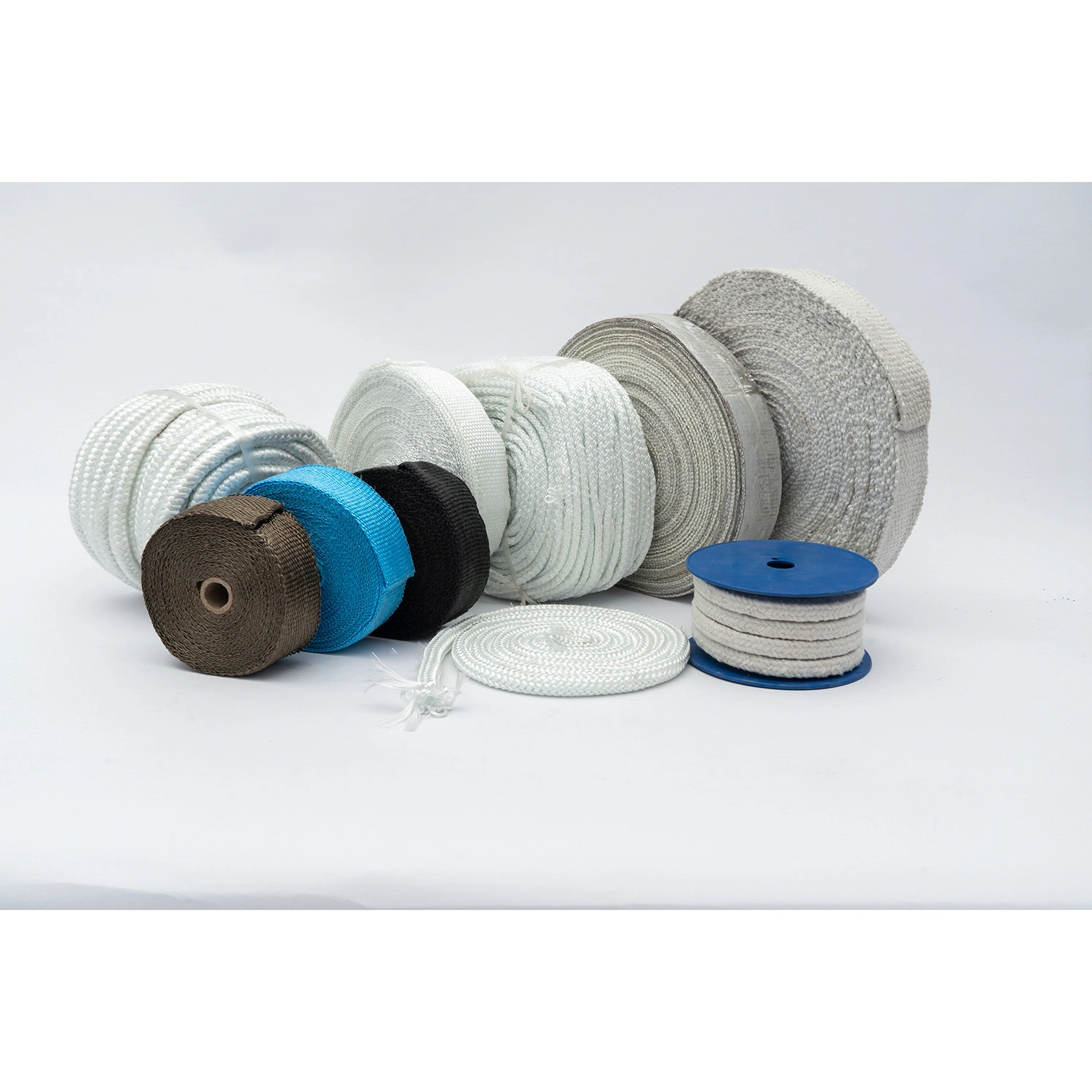 1260c High Temperature Thermal Insulation Fibre Wool Textiles Heat Resistant Seal Fiberglass Tape Fiberglass Products