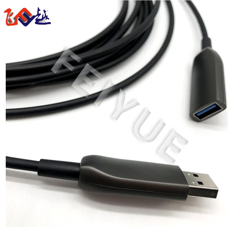 Aoc Fiber Optical Cable USB 3.0 a Male to a Female Extension Cable 10m 50m 100m