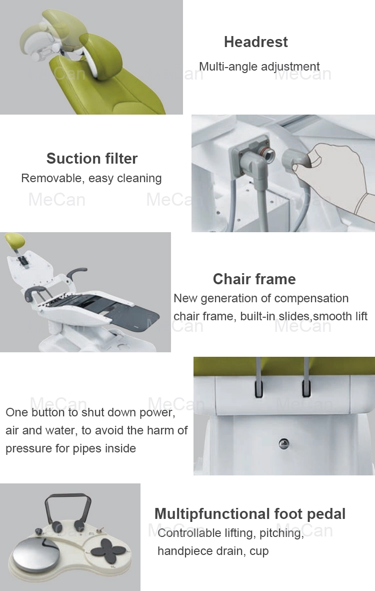 High quality/High cost performance Multifunctional Luxury Mecanmed with Screen Unit Foshan Children Dental Chair