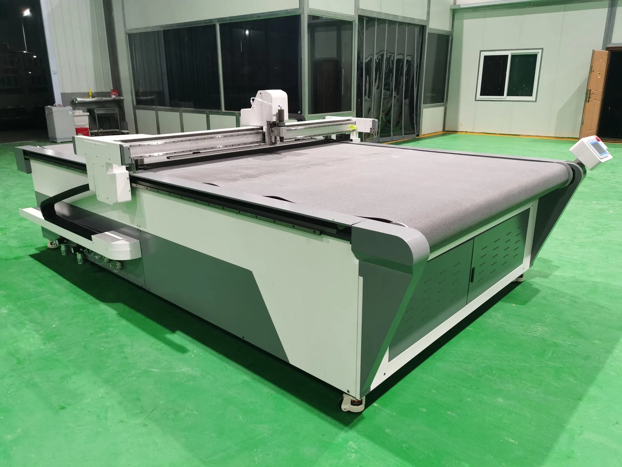 Leather Cut Plotter with Scan Camera Nesting Cutting Software 2m 3m Width CNC Leather Flatbed Cutter Plotter