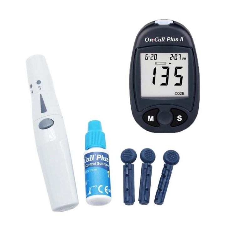 2023 أحدث منزل Medical Blood Glucose Meter on Call Plus شريط الاختبار