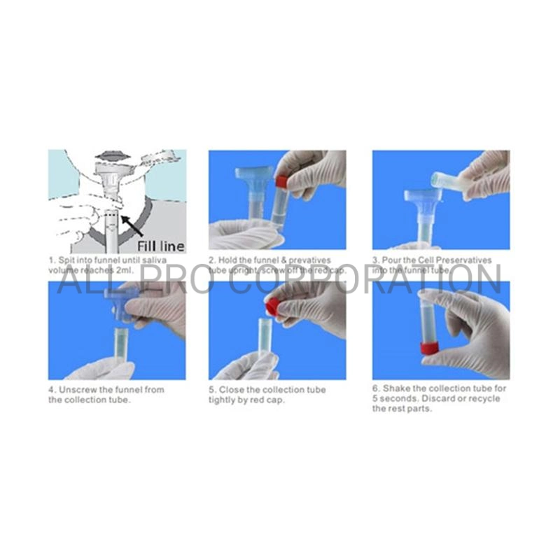 DNA Rna Sampling Specimen Hormone Test Saliva Collection Kit