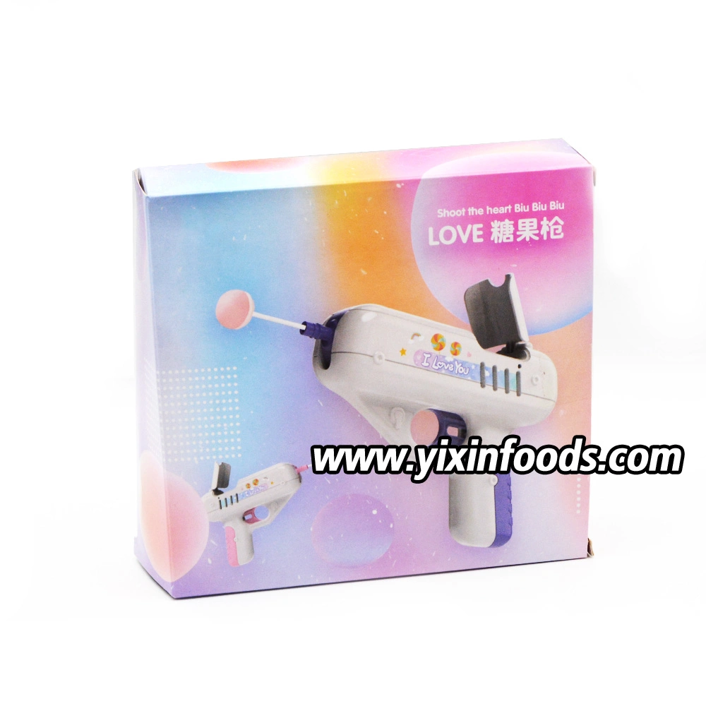 High quality/High cost performance  Plastic Kids Gun Toy with Fruit Milk Lollipop Candy