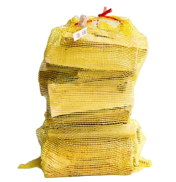 Gelber 180kly 120kly PP gewebter belüfteter FIBC Bulk Mesh Beutel für 40L, 60L, 80L, 1000L, 1500L Brennholz Verpackung