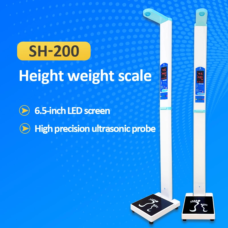 Sh-200 Height Weight BMI Machine Body Scale Balance with Digital Screen