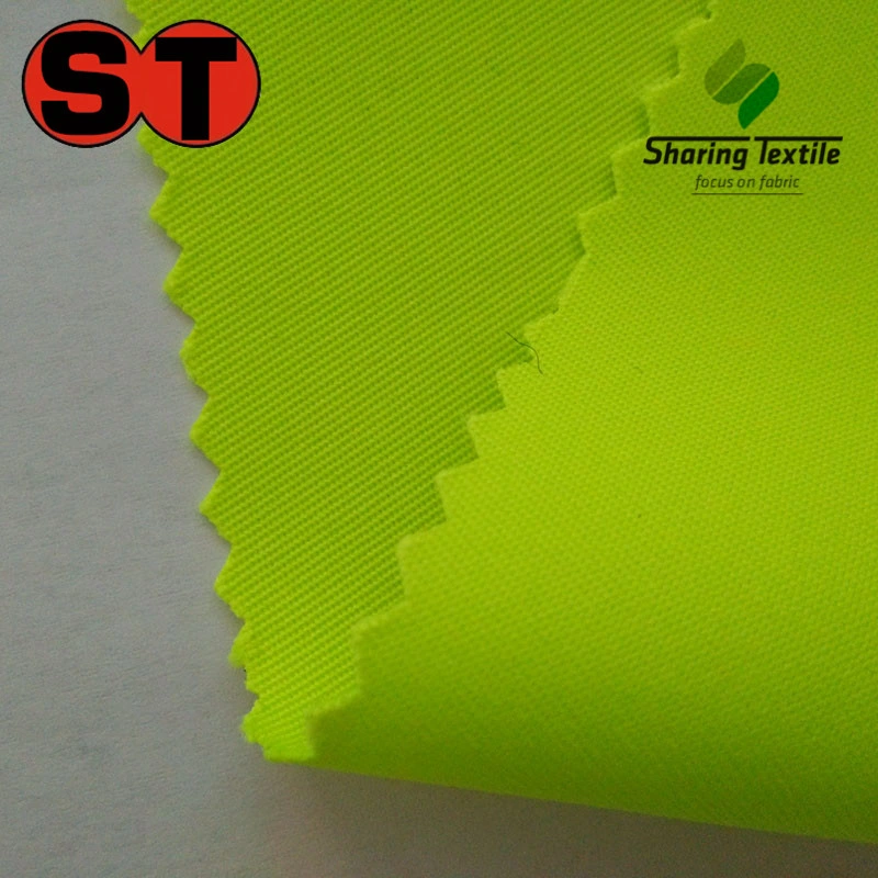 Polyester Hi-Vis 300d Oxford Flourescent Neon Yellow Orange Safety Oxford Fabric