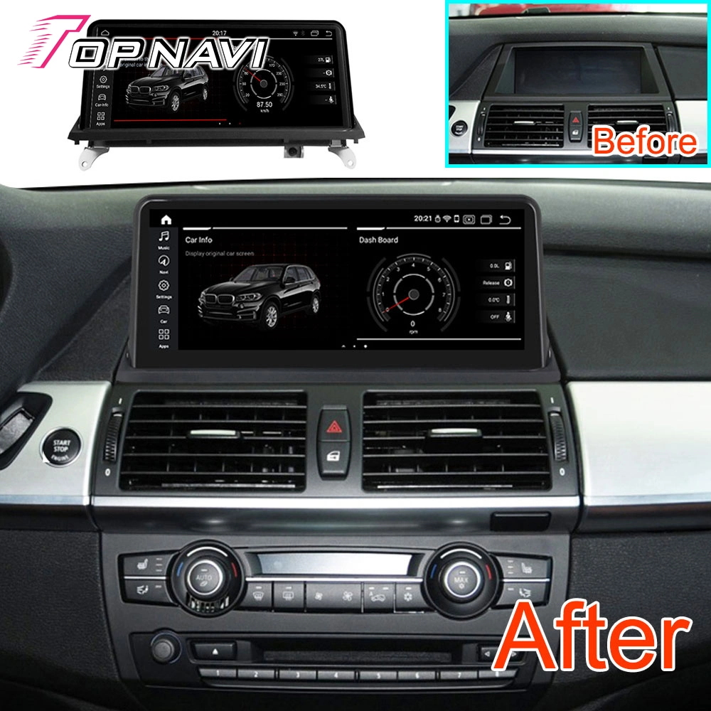 HD Android 12 Car DVD Player for BMW X5/X6 E70/71 Cic 2011 - 2013 GPS Audio Navigation Multimedia Screen Head Unit