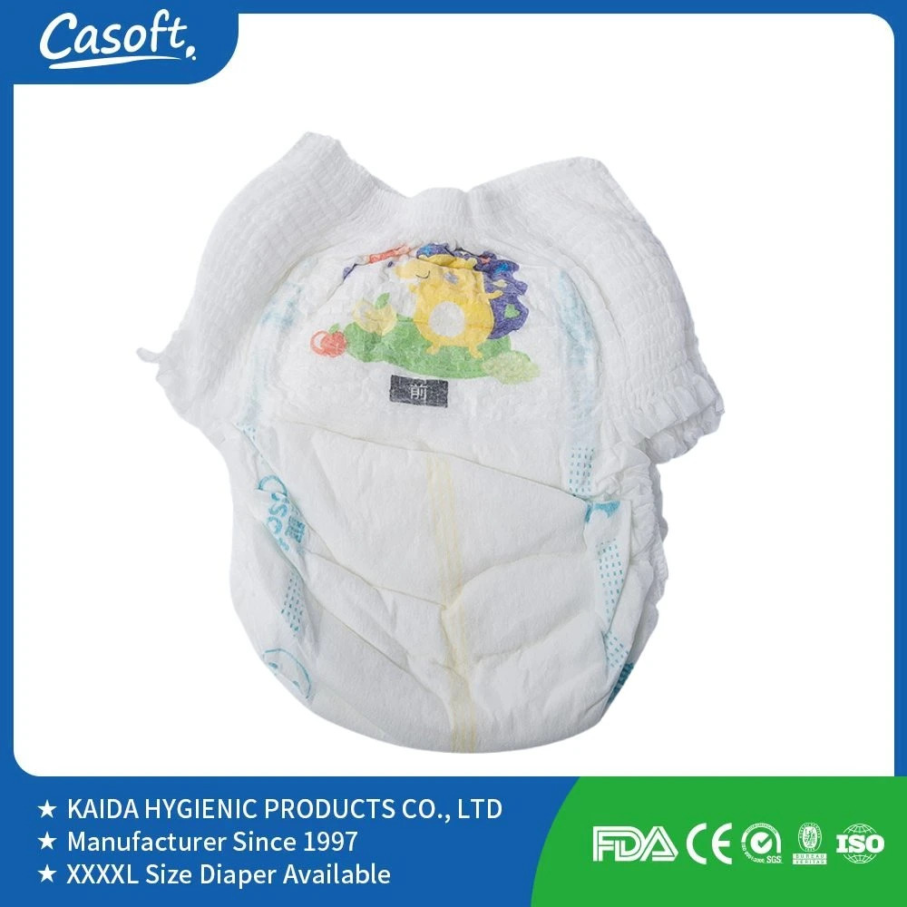 Casoft Factory Wholesale/Supplier High Absorbency Good Quality Ultra Thin A Grade Baby Diaper Pants Training Pants Pull up Baby Products Manufacturers in China