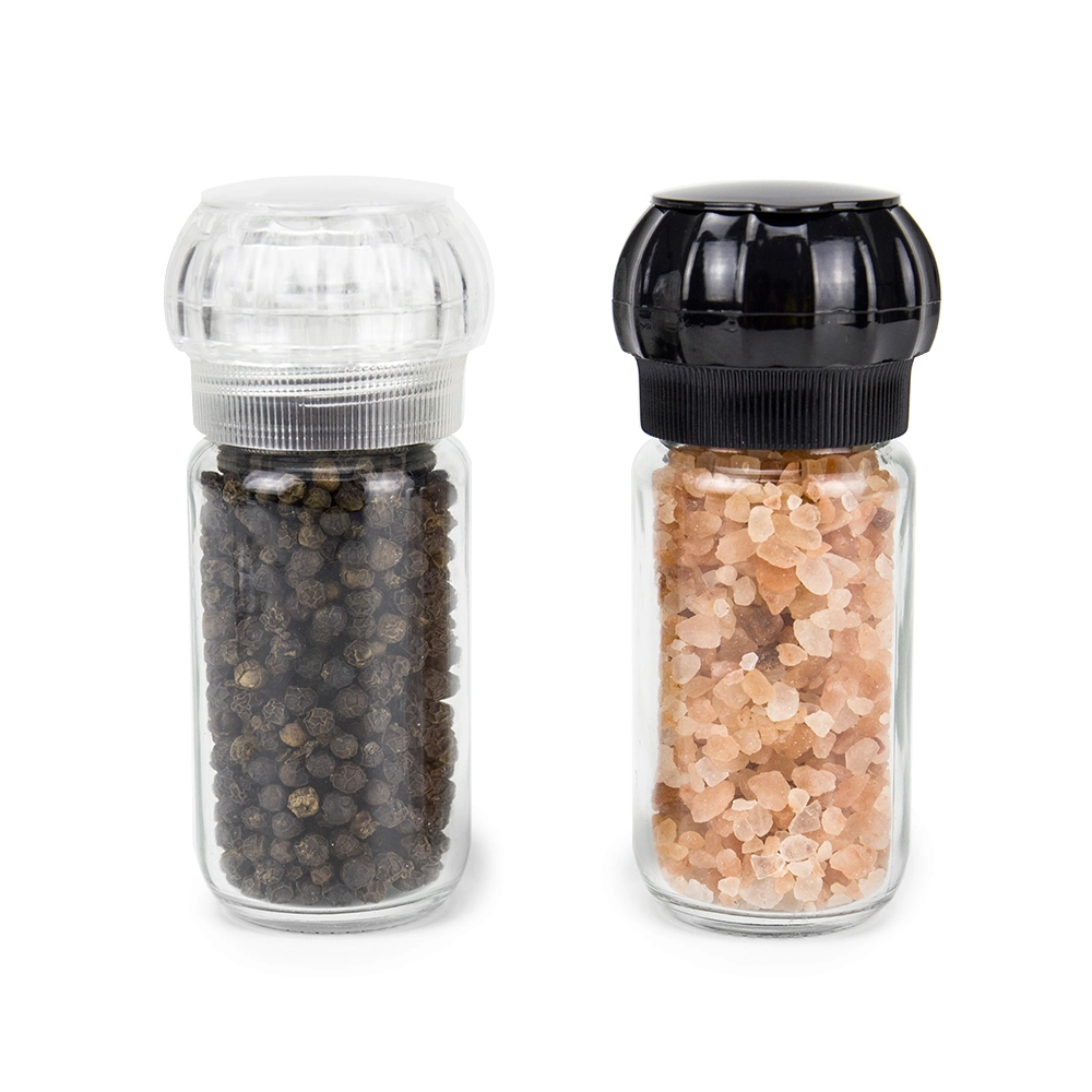 2022 New Arrivals Amazon Top Seller Kitchen Tools Hand Shaker Salt and Pepper Grinder Set with Spice Grinder Jars