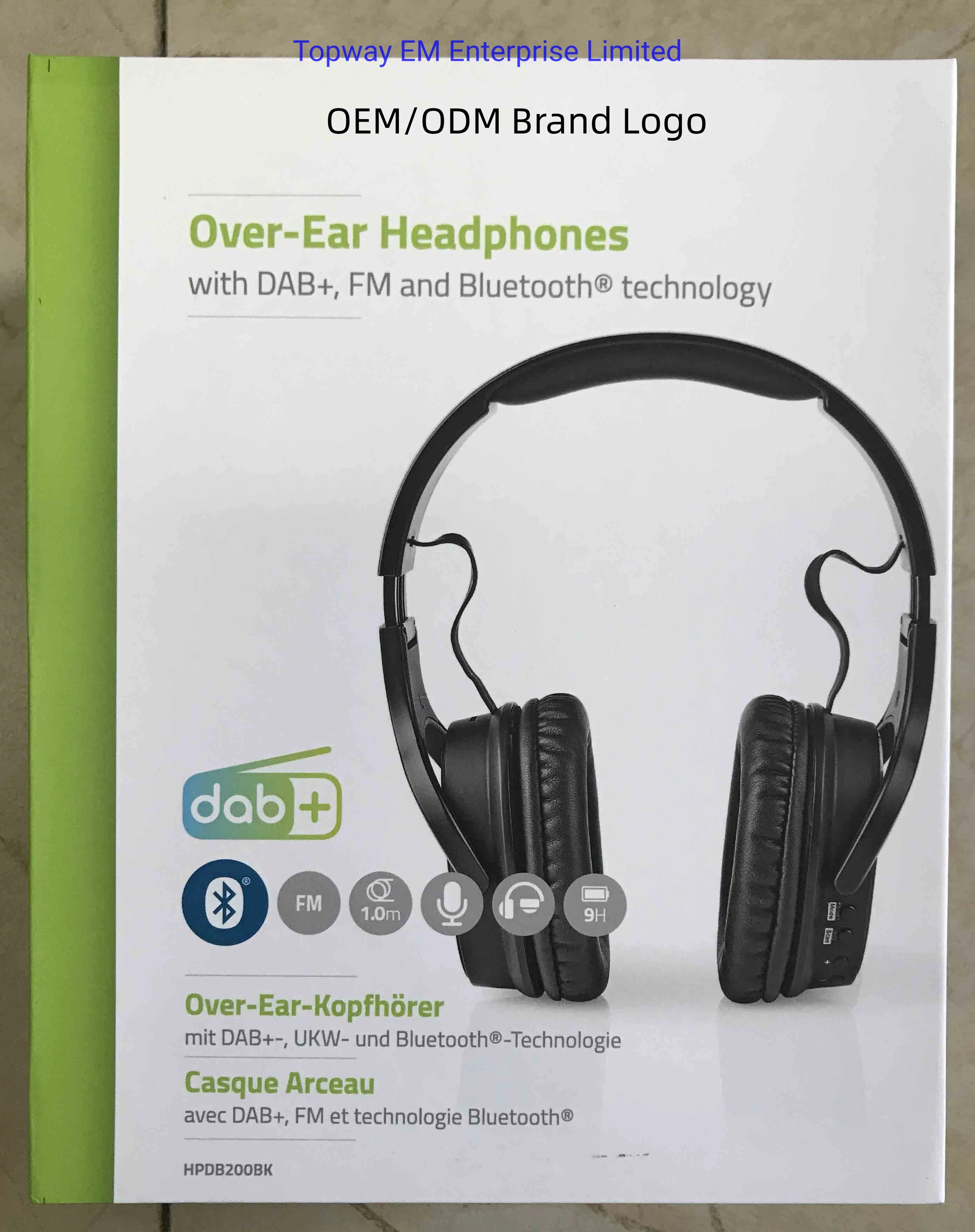 Fábrica OEM Atacado Bluetooth 5.0 Wireless FM Headphone principalmente uso Para Rádio