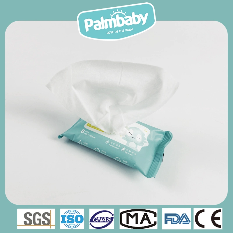 Antibacteriano Palmbaby toallita impregnada en empaque portátil para niños