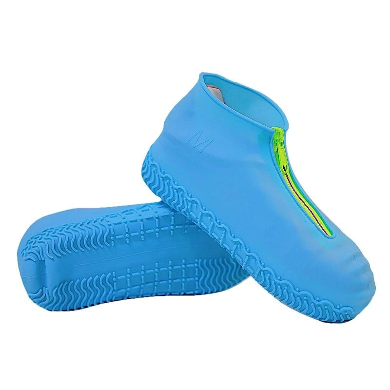 Regenschuhabdeckung Wasserdichte Gummi Anti Rutsch Regen Boot Überschuhe Regenmantel Wiederverwendbare Silikon-Einlagen Schuhe Outdoor Camping Tools