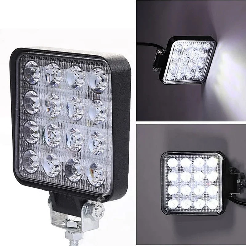 Car Light LED Driving Light Work Lamp 27W Square