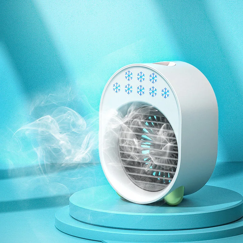 Portable Air Cooler Fan USB Rechargeable Desktop Water Cooling Fan