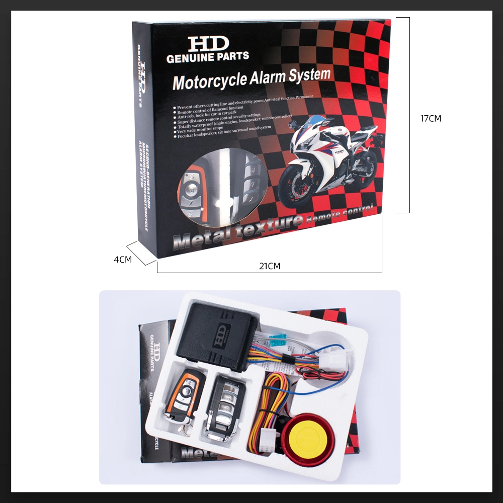 Vibration Remote Control 125dB Lock Alarma PARA Motos Motorrad Alarm