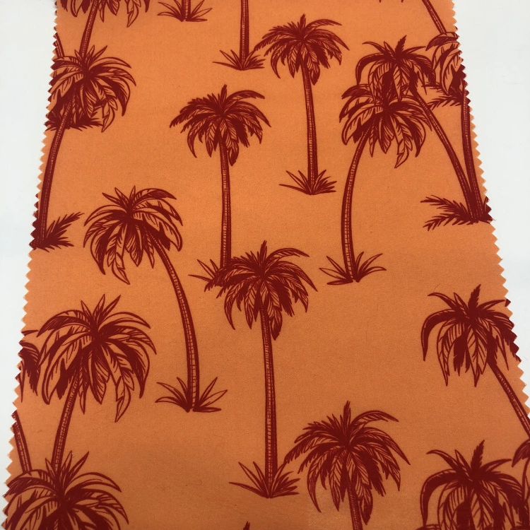 2022 Hot-Sale Products Hawaii Waterproof Beach Pants Fabric Peach Skin Digital Print Fabric