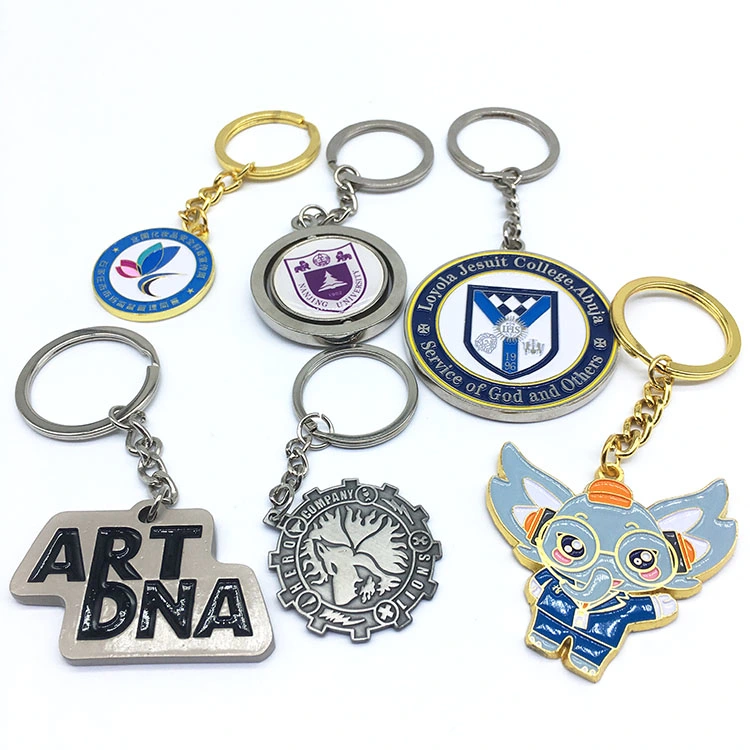 Cheap Custom Metal Personalized Logo Key Chain for Promotioanl Gift