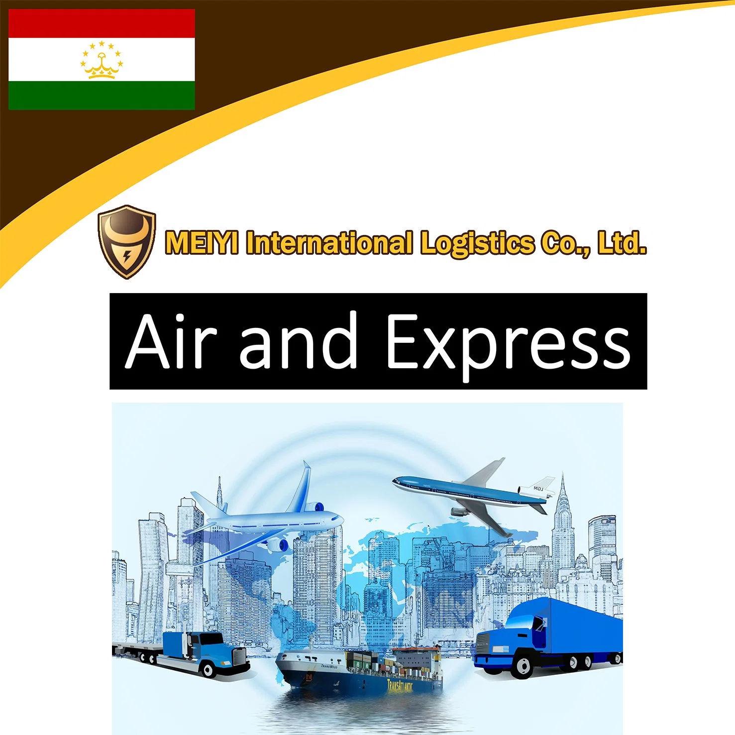 Shipping service from China to Tajikistan by sea freight door-door shipment DDP DDU international forwarder