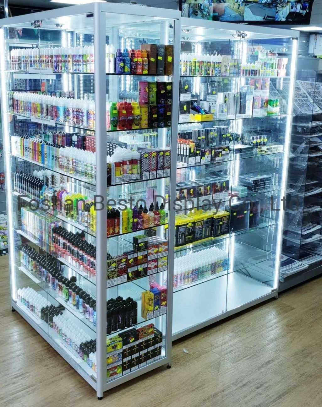 Schnell zusammengebaut Glas Vitrine Glassähler für Schmuck Shop, Vape Store, Uhren Shop, Elektronik-Display, Tabacco Store Display, Großhandel/Lieferant Mit Vape.