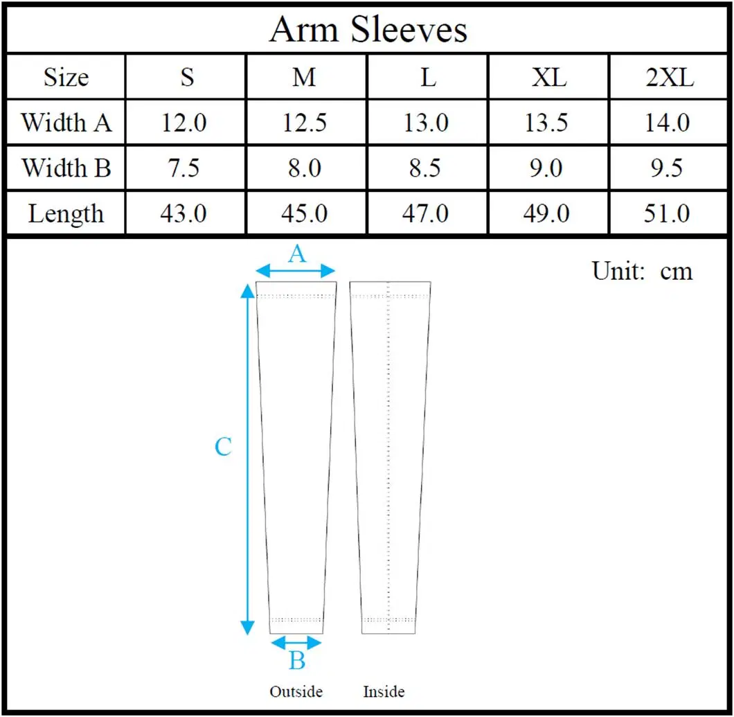 Wholesale/Supplier Cycling Clothing Light Weight Long Knitted Arm Sleeves with Anti Skid Rubber