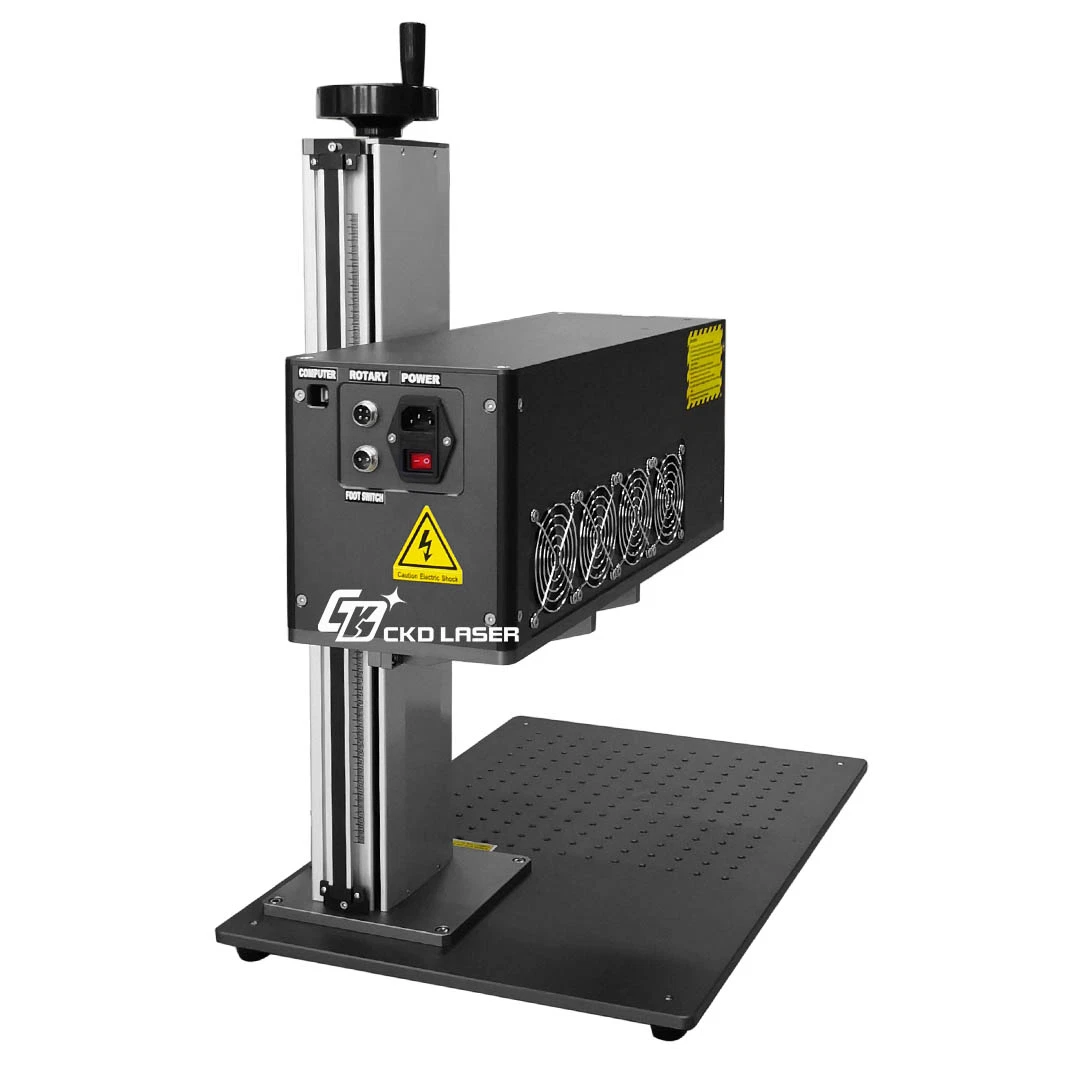 Kleines CO2 Laser Marking System mit einem gut gestalteten Körper und Sicherheits-Blitzleuchte für erhöhte Produktivität