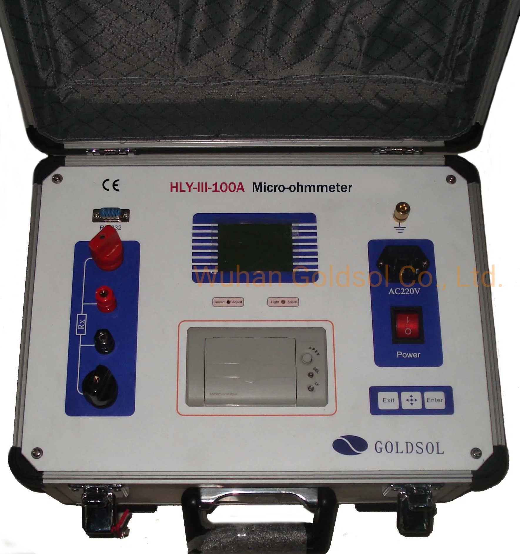 Micro High-Accuracy óhmetro Medidor de resistencia de contacto baja/100A.