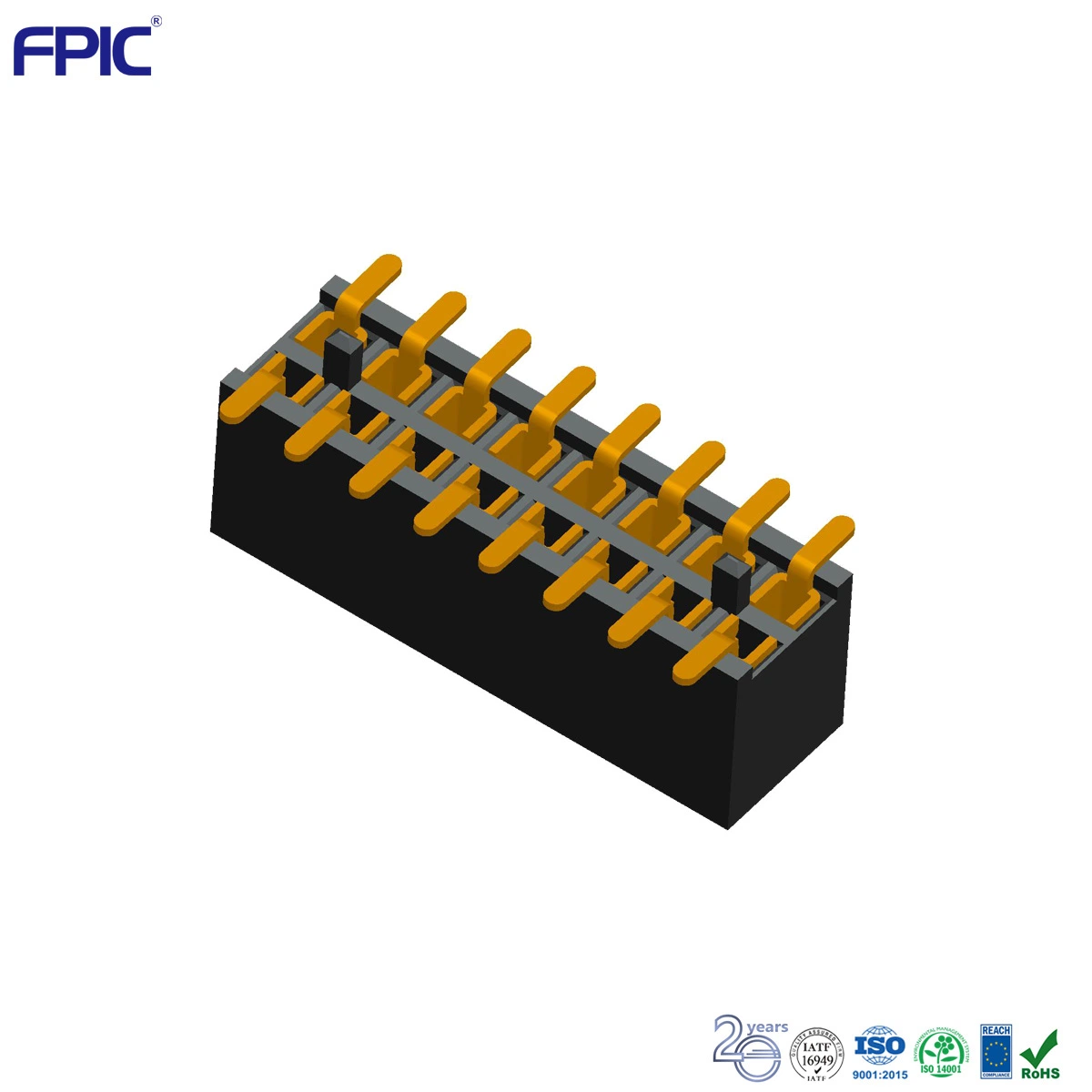 Auto Spare Parts SMT Pin Header Electrical Terminal Block Plastic Injection Parts for PCB Jack