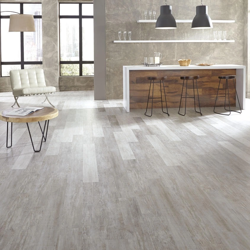 Aged Hickory Spc WPC Lvt Vinyl Waterproof Flooring with Uniclic